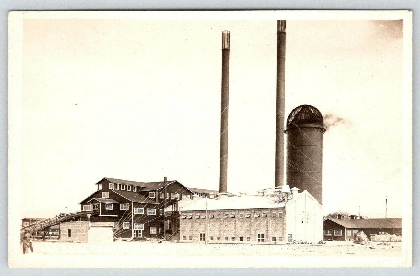 Emmett IdahoBoise Payette Lumber Co MillsClose Up PlantWorkersc1920 RPPC United States