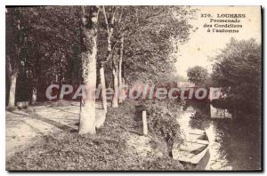 Postcard Old Louhans Cordeliers Walk in autumn