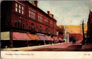 Franklin Street, Johnstown PA Vintage Postcard P68