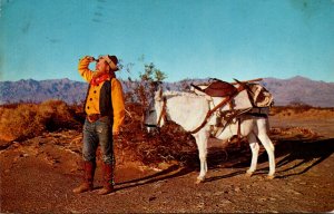 Donkeys Desert Prospector and His Burro 1970