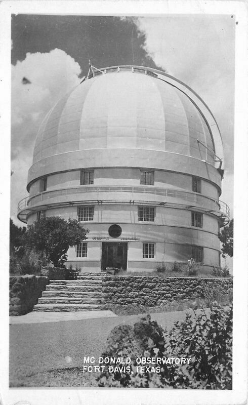 Fort Davis Texas McDonald Observatory 1952 RPPC Photo Postcard 21-5996