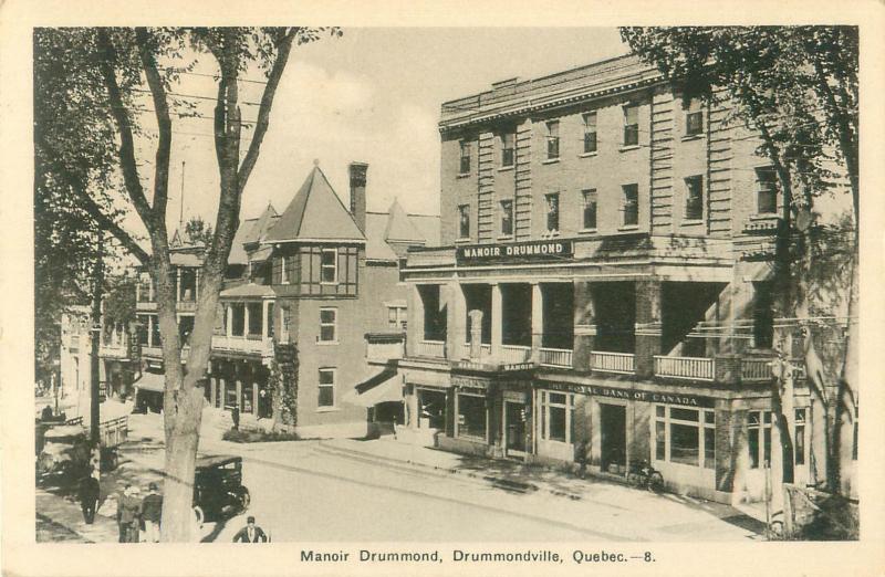 Drummondville, Quebec Canada Manoir Drummond 1941 Photo Postcard #8