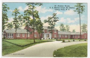 Hostess House US Marine Air Station Cherry Point North Carolina 1954 postcard