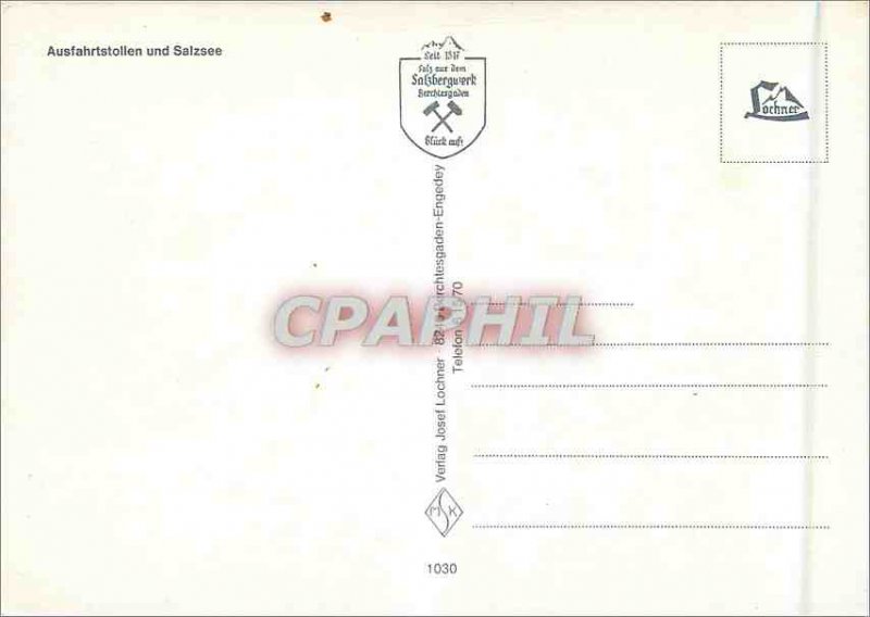 Postcard Modern und Ausfahrtstollen Salzsee