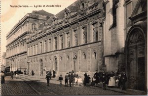 France Valenciennes Lycée et Académies Vintage Postcard C167