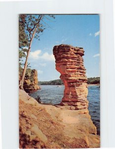 Postcard Chimney Rock Dells of the Wisconsin River Wisconsin USA