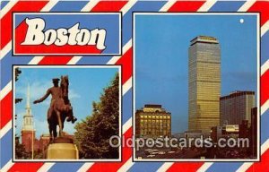 Greeting From Boston Massachusetts, USA Unused 