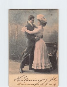 Postcard Love/Romance Greeting Card with Lovers Picture