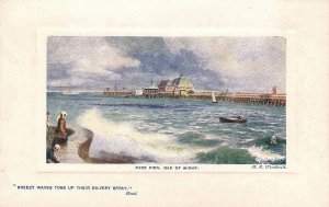 Postcard Ryde Pier Isle of Wight U,K.