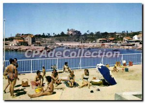 Postcard Modern Sausset Les Pins The Beach Bathing Station