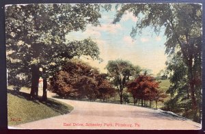 Vintage Postcard 1909 East Drive, Schenley Park, Pittsburg, PA