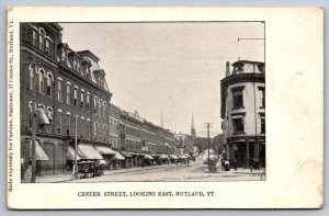 East Rutland  Vermont  Center Street   Postcard