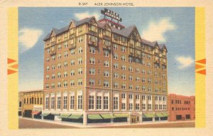 ALEX JOHNSON HOTEL Rapid City, South Dakota ca 1940s Vintage Linen Postcard