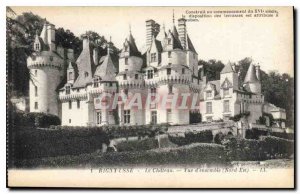 Postcard Old Rigny Usse Chateau of North East Overview