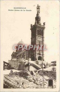 Old Postcard Marseille Notre Dame de la Garde