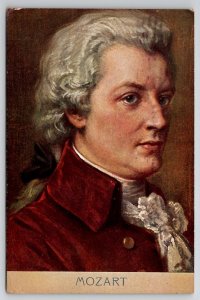 Wolfgang Mozart Composer Art Portrait Postcard L38