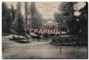 Old Postcard Roubaix Square Pierre Catteau and Kiosk