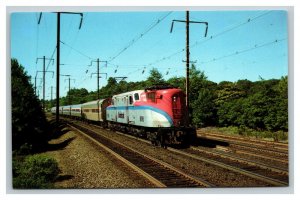 Vintage 1975 Postcard Amtrak Northeast Corridor Metroliner Locomotive