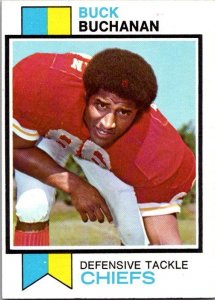 1973 Topps Football Card Buck Buchanan Kansas City Chiefs sk2528