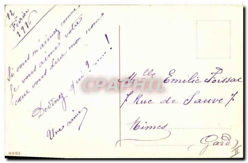 Old Postcard Fantasy Flowers