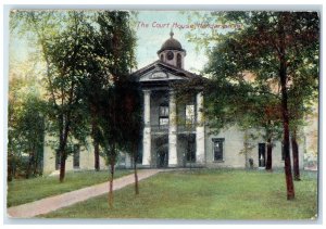 1909 The Court House Exterior Trees Scene Henderson Kentucky KY Posted Postcard