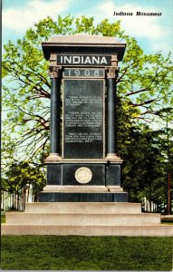 Postcard Indiana Monument Andersonville National Park Americus Georgia~134198