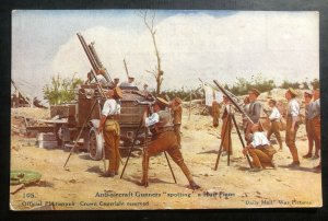 Mint England Picture Postcard PPC Anti Aircraft Gunners Spotting A Hun Plane