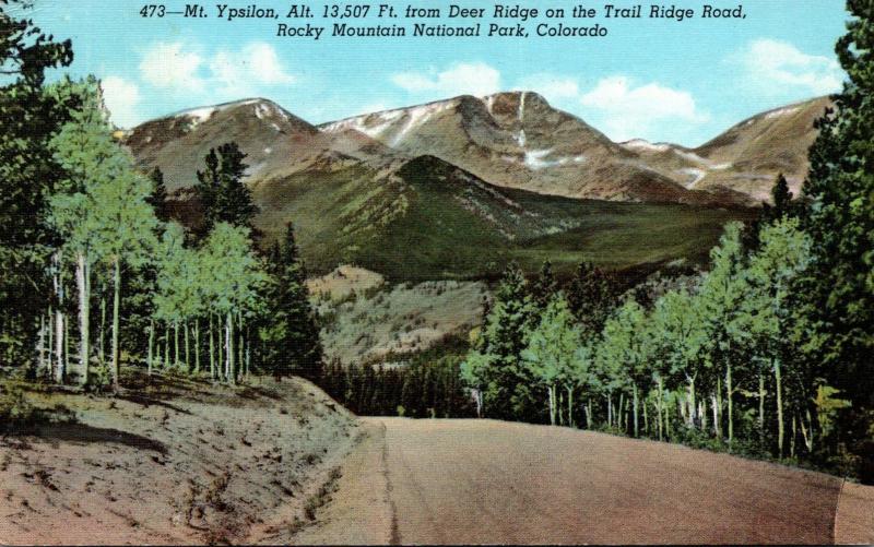 Colorado Rocky Mountains Mt Ypsilon From Deer Ridge 1943