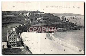 Old Postcard Trestrignel The Beach