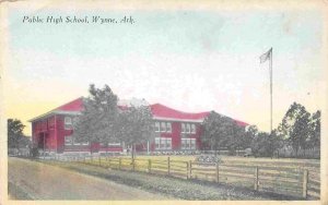 Public High School Wynne Arkansas 1910s postcard