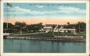 Saint Simons Island Georgia GA Sea Island Yacht Club Vintage Postcard