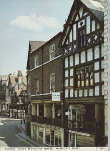 Cheshire Postcard - Chester, God's Providence House, Watergate Street  RR9430