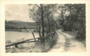 Postcard RPPC New Hampshire Antrim The Lake Road Putnam 1920s 23-9383