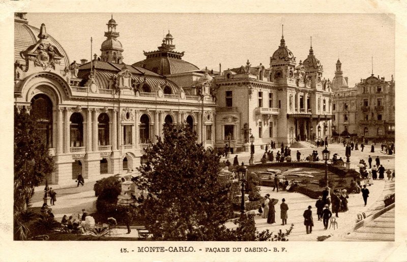 France - Monte Carlo. The Casino, Front