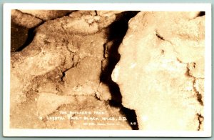 RPPC Butcher's Face Crystal Cave Black Hills South Dakota SD UNP Postcard H10