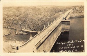 c.'30's, Real Photo, RPPC, Elephant-Butte Dam, Hot Springs, NM ,Old Postcard