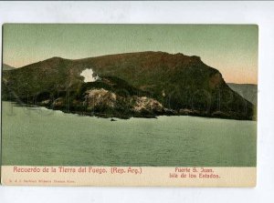 415807 ARGENTINA Tierra del Fuego Fuerte S.Juan Isla de los Estados Old postcard