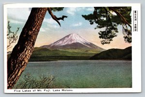 Lake Motosu Five Lakes of Mount Fuji Japan Vintage Postcard 1073