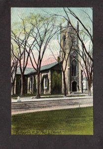 VT St Saint Paul's Church Burlington Vermont Vintage Postcard