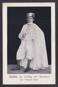 Vintage postcard Germany Circus Paulini Original genius