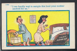 Comic Postcard- Saucy / Risque / Marriage / Married / Bedroom - Artist Trow G280 