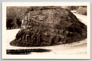 RPPC Near Macomber WV Hairpin Curve Northwestern Turnpike US c1940s Postcard V26