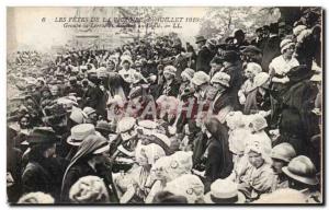 Old Postcard Militaria Paris Fetes victory July 14, 1919 Lorraine Group atten...