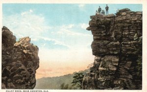 Vintage Postcard 1920's Breathtaking Pulpit Rock Formation near Anniston Alabama