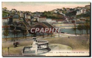 Old Postcard Lyon Le Pont De La Boucle El View Of St Clair