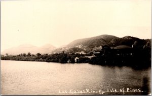 Real Photo Postcard Las Casas River Isle of Pine Cuba