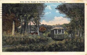 Interurban Streetcar at Davista St Petersburg Florida 1922 postcard