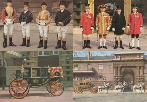 The Royal Mews Buckingham Palace Irish Glass Coach 4x Postcard s