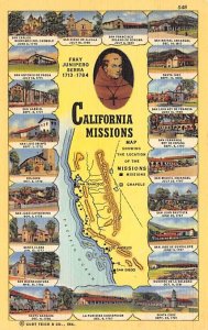 Founding of Spanish Missions in California Misc California  