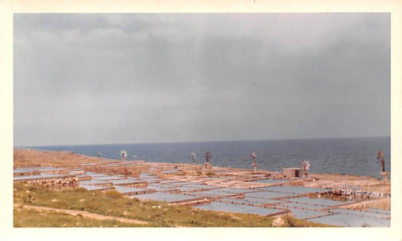 Batrum, Lebanon Postcard, Carte Postale Salt Pond & Wind Mills Batrum Salt Po...